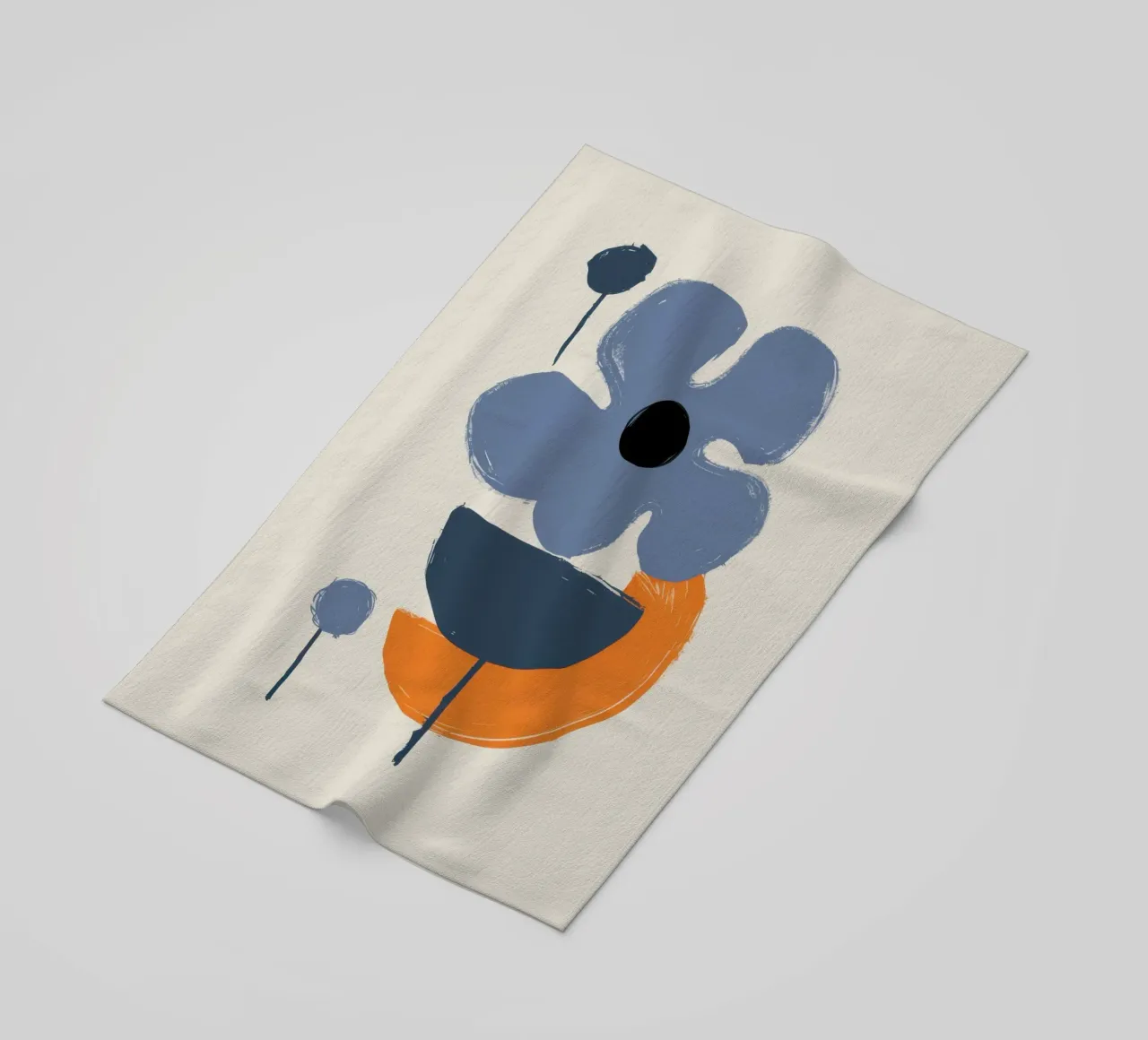 Forme floreali minimaliste telo mare da Solace Light