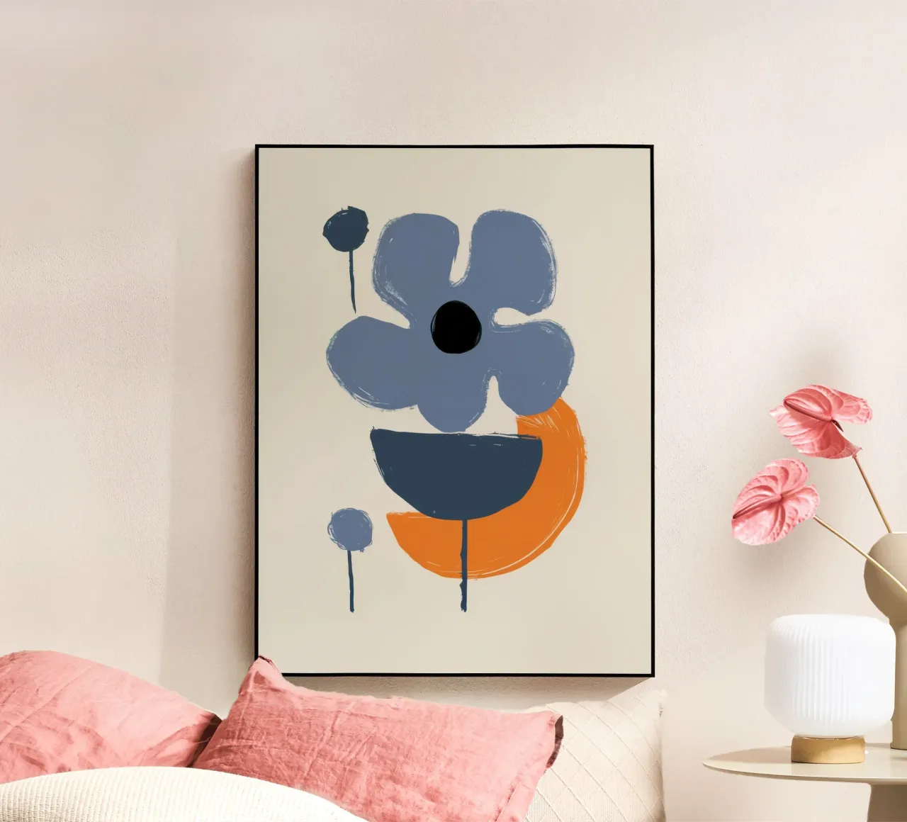 Forme floreali minimaliste plexiglass da Solace Light