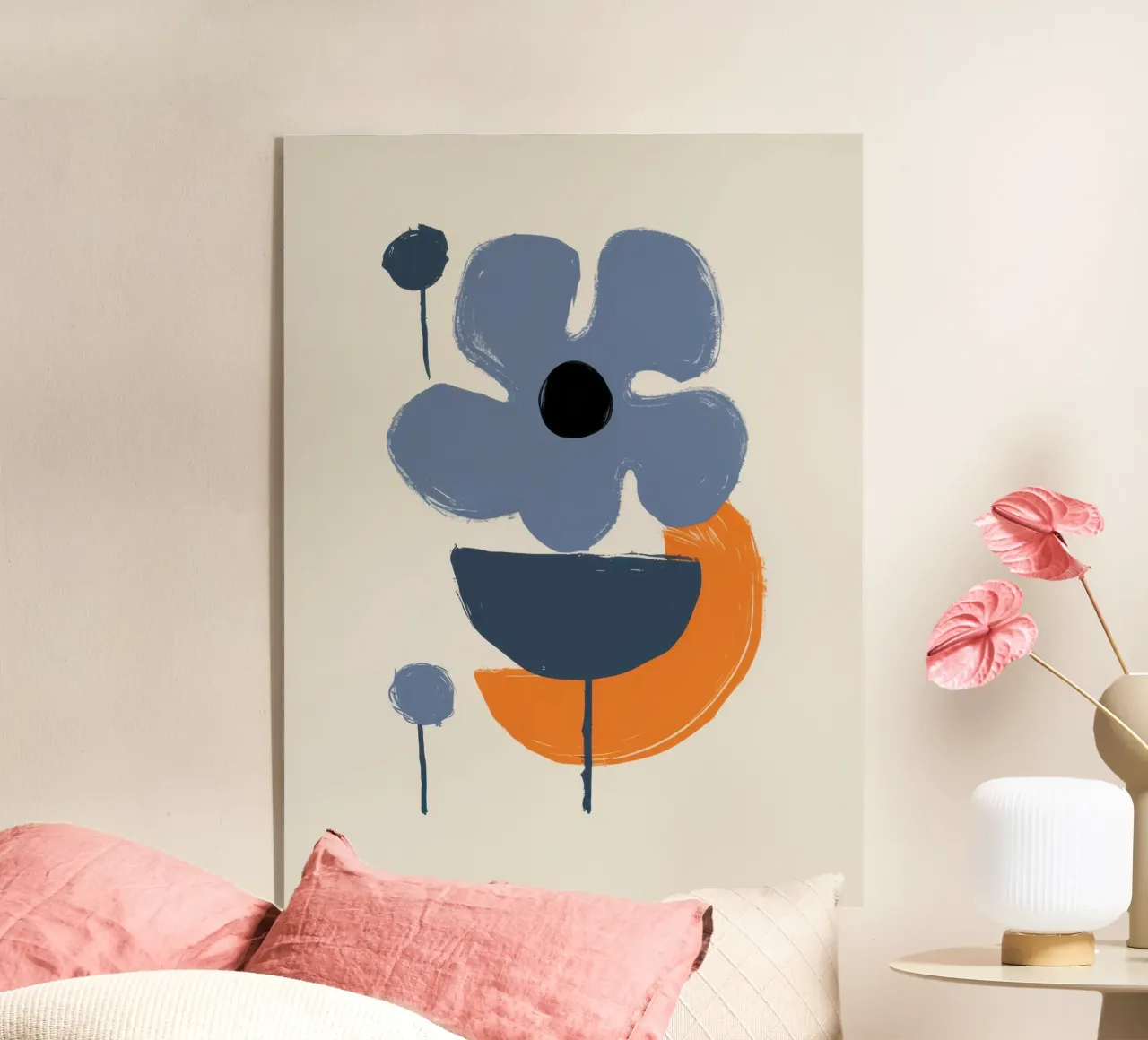 Forme floreali minimaliste plexiglass da Solace Light