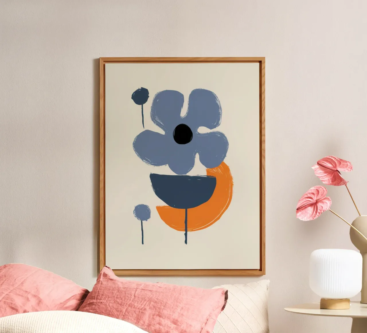 Forme floreali minimaliste alluminio dibond da Solace Light
