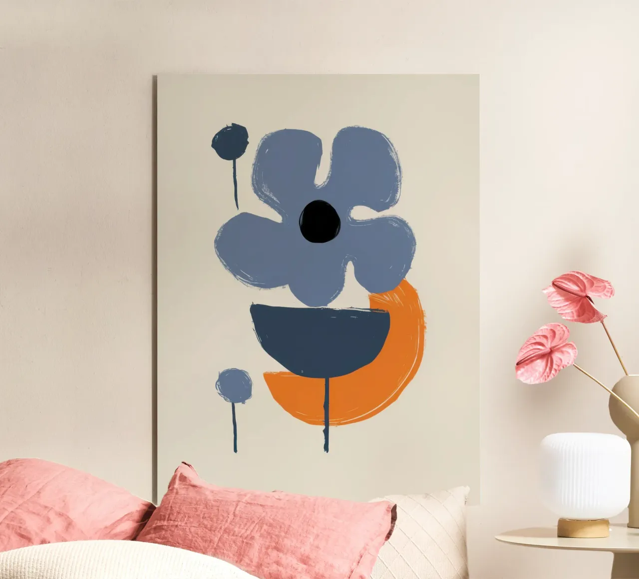Forme floreali minimaliste alluminio dibond da Solace Light