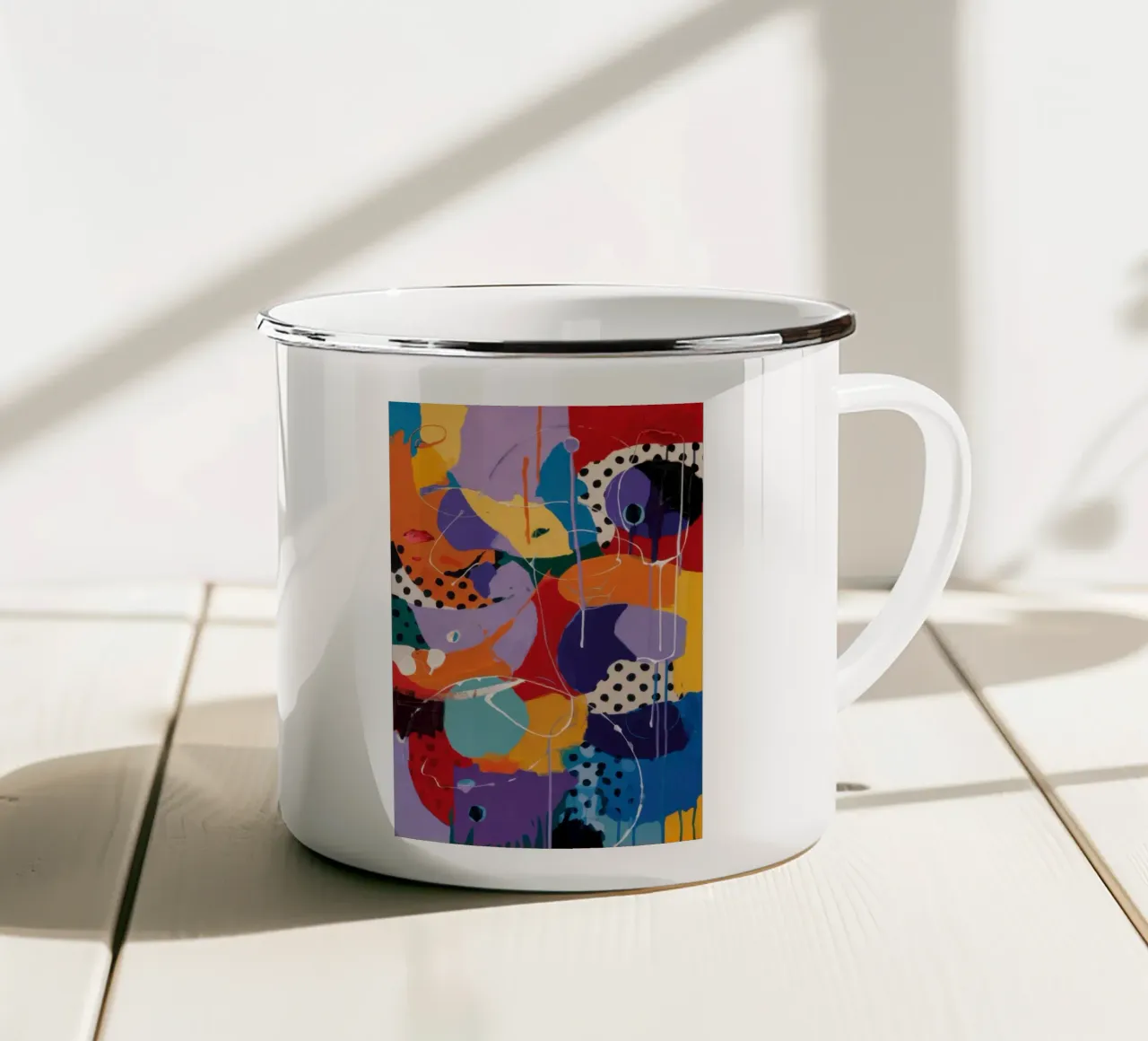 Graffiti Art Collage tazza in smalto da Solace Light