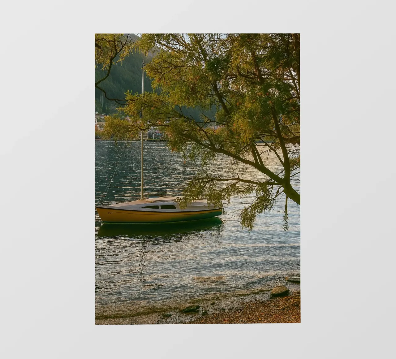 nave in riva al fiume telo in pvc da tamarind