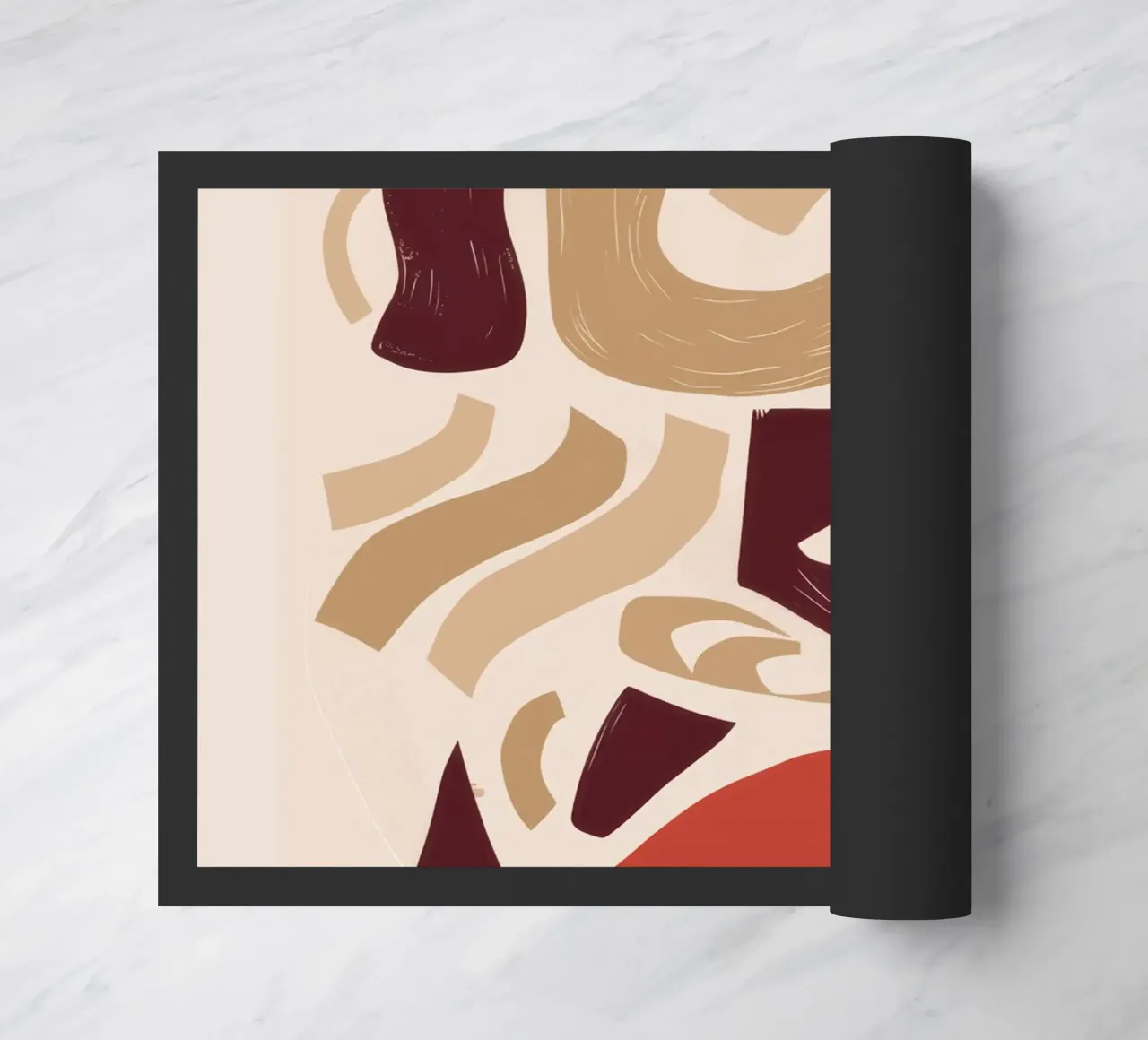 Deconstructed Visage Study doormat by Solace Light