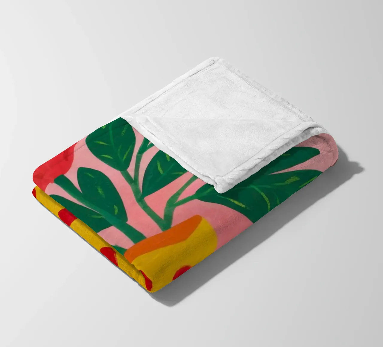 Fiore a pois Joy coperta in pile da Solace Light