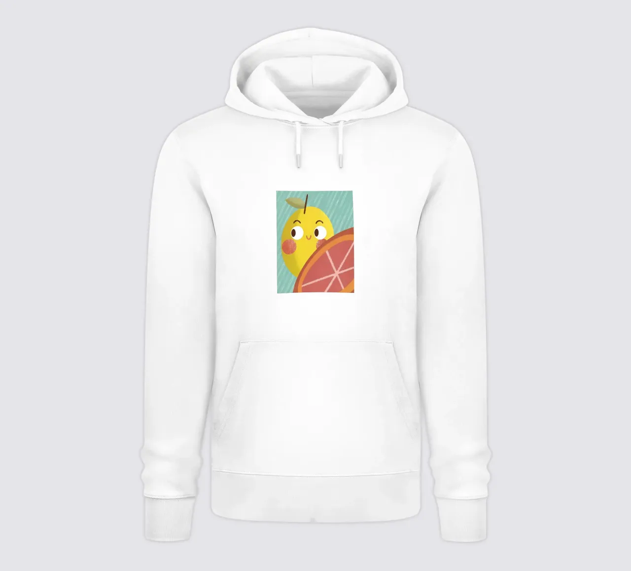 Allegro limone e arancia felpa con cappuccio da LOYAL SHOP