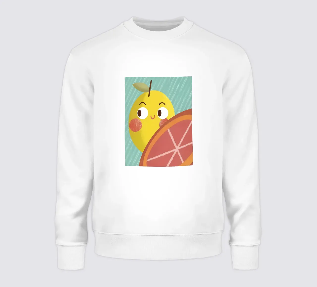 Fröhliche Zitrone und Orange Sweatshirt von LOYAL SHOP