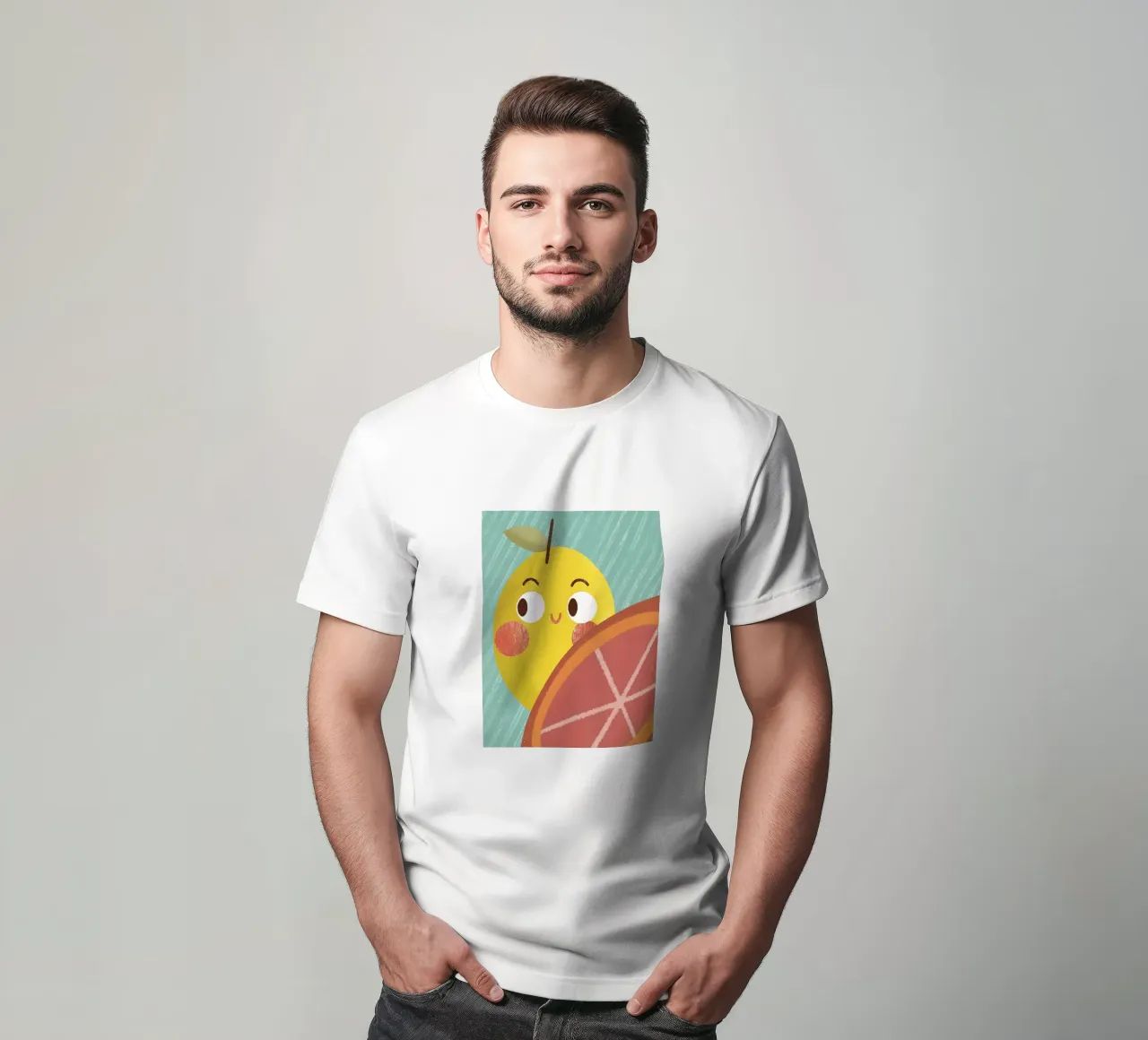 Allegro limone e arancia t-shirt da LOYAL SHOP