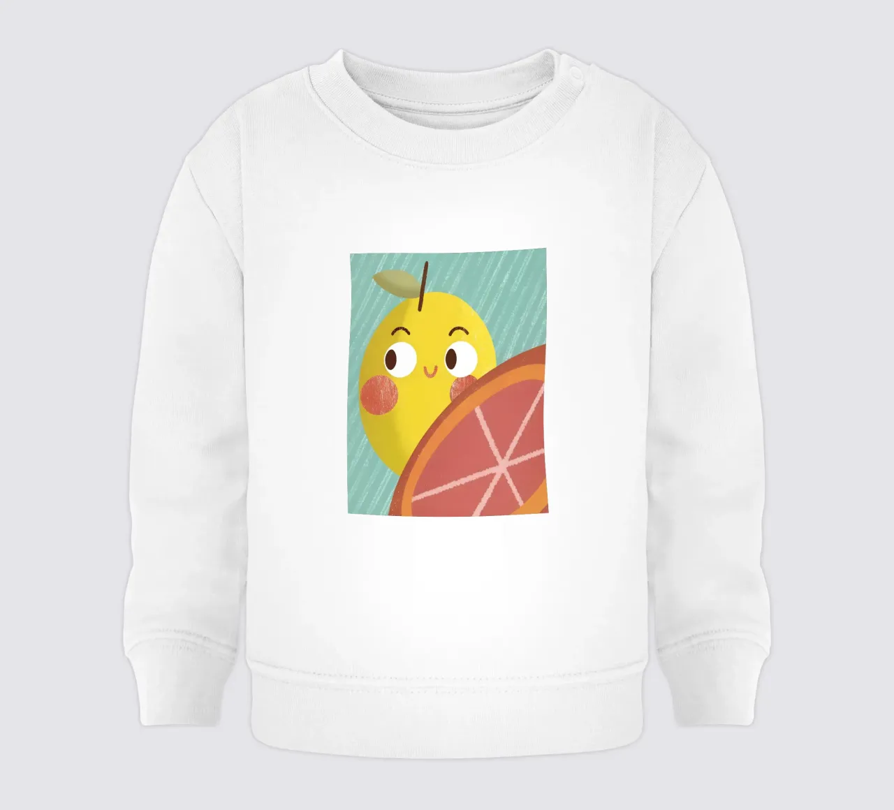 Allegro limone e arancia felpa neonato da LOYAL SHOP