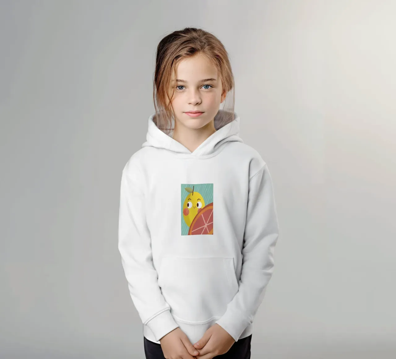 Allegro limone e arancia felpa bambino con cappuccio da LOYAL SHOP