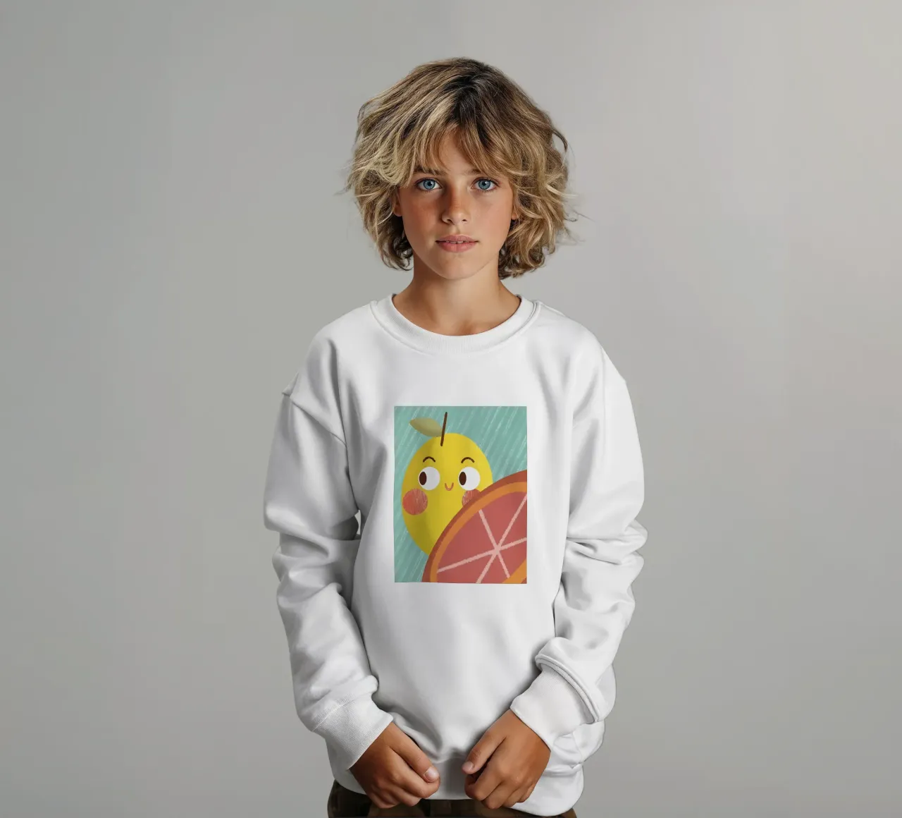 Allegro limone e arancia felpa bambino da LOYAL SHOP