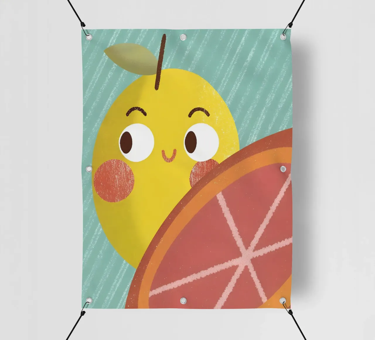Allegro limone e arancia telo in pvc da LOYAL SHOP