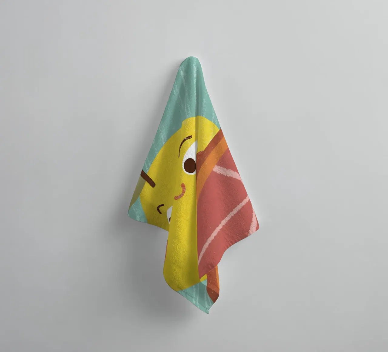 Allegro limone e arancia asciugamano da bagno da LOYAL SHOP