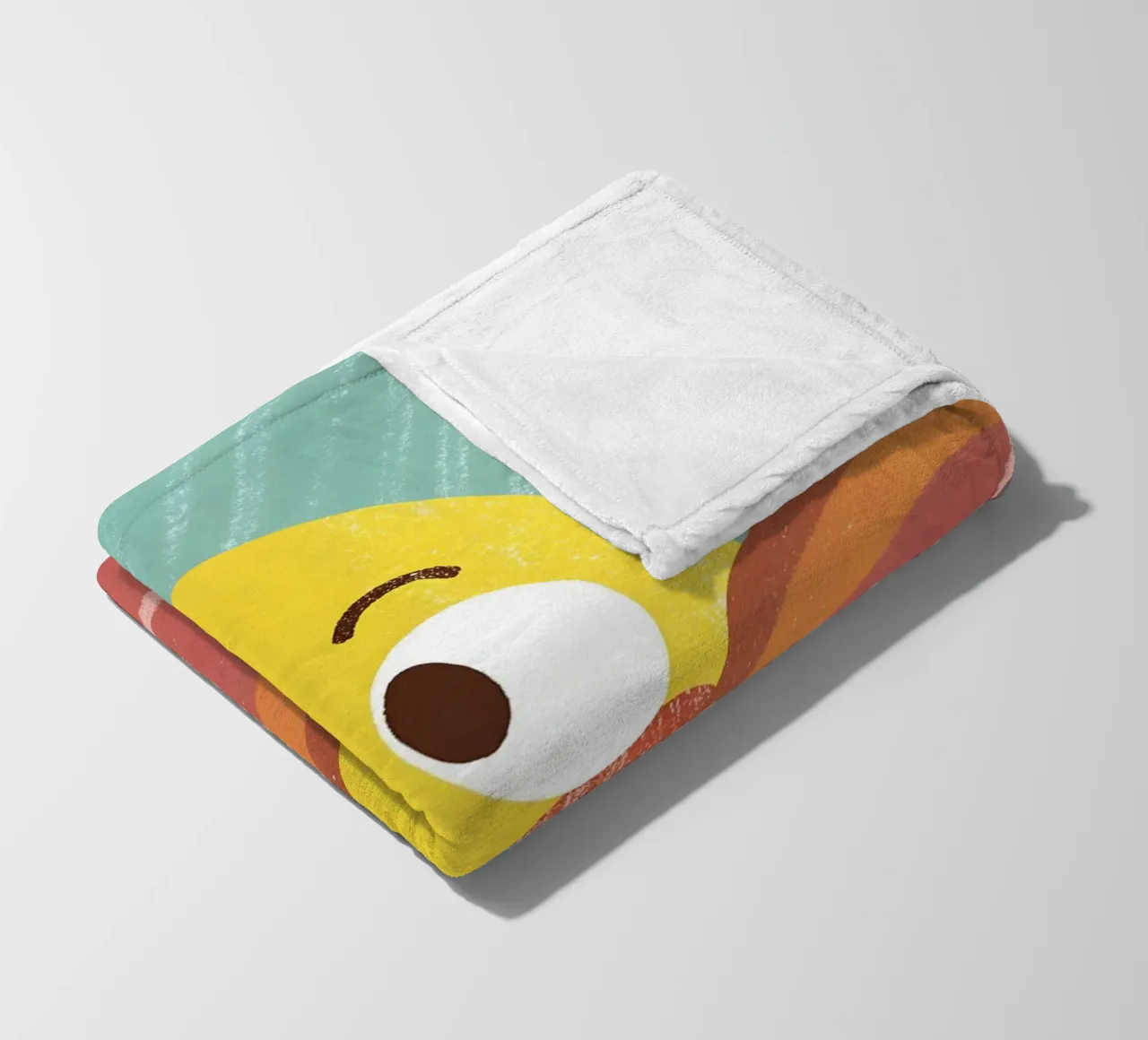 Allegro limone e arancia coperta in pile da LOYAL SHOP