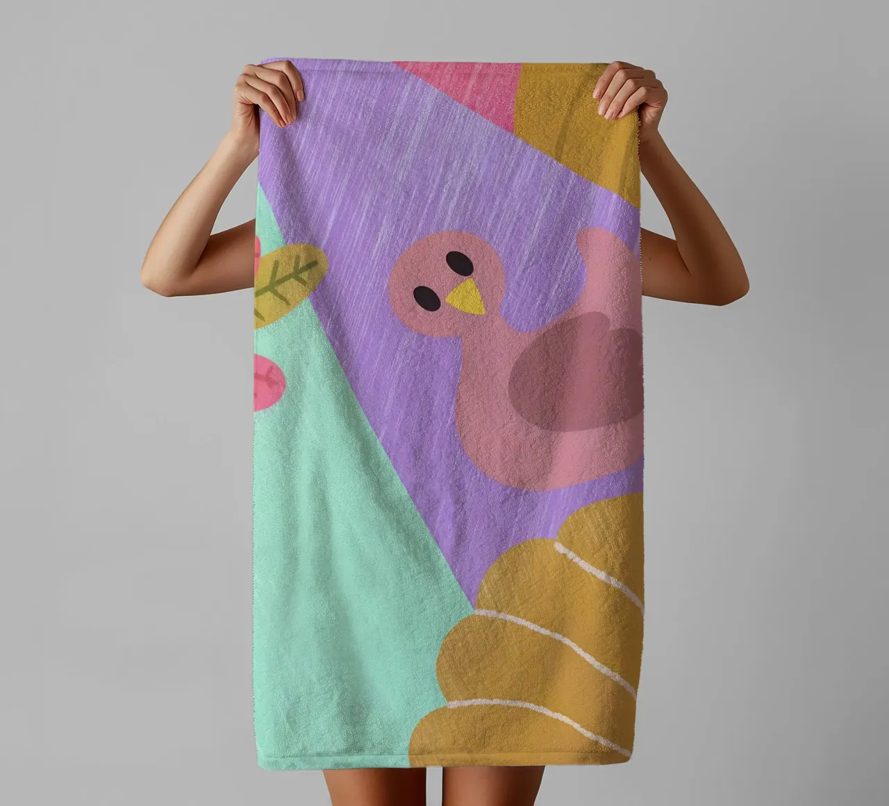 Design d'automne joyeux serviette de bain de LOYAL SHOP