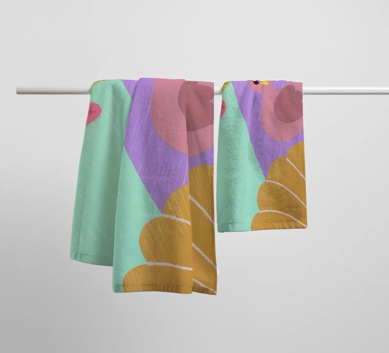 Design d'automne joyeux serviette de bain de LOYAL SHOP