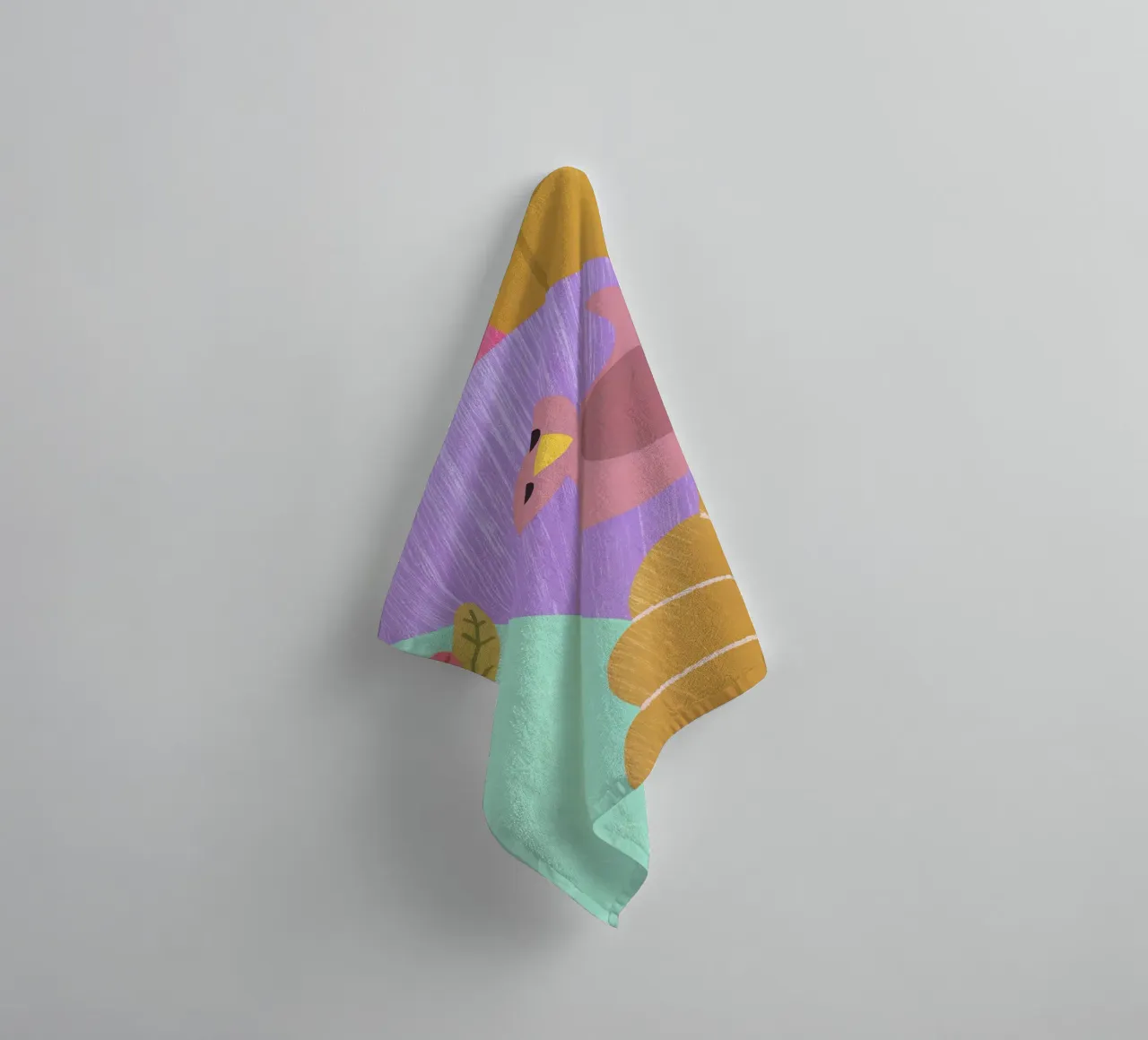 Design d'automne joyeux serviette de bain de LOYAL SHOP
