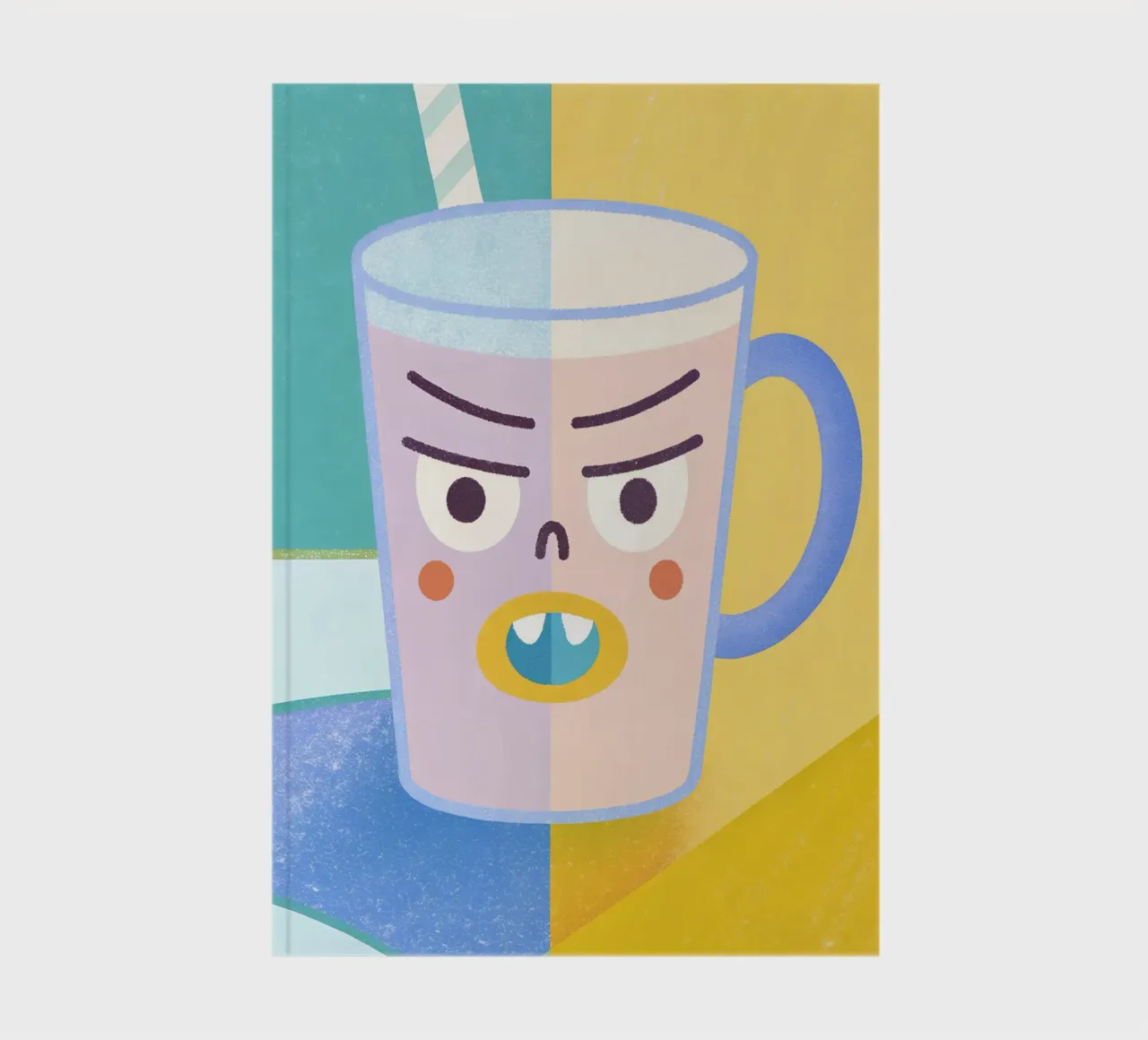 Unique and Funny Drink Characters notebook by LOYAL SHOP