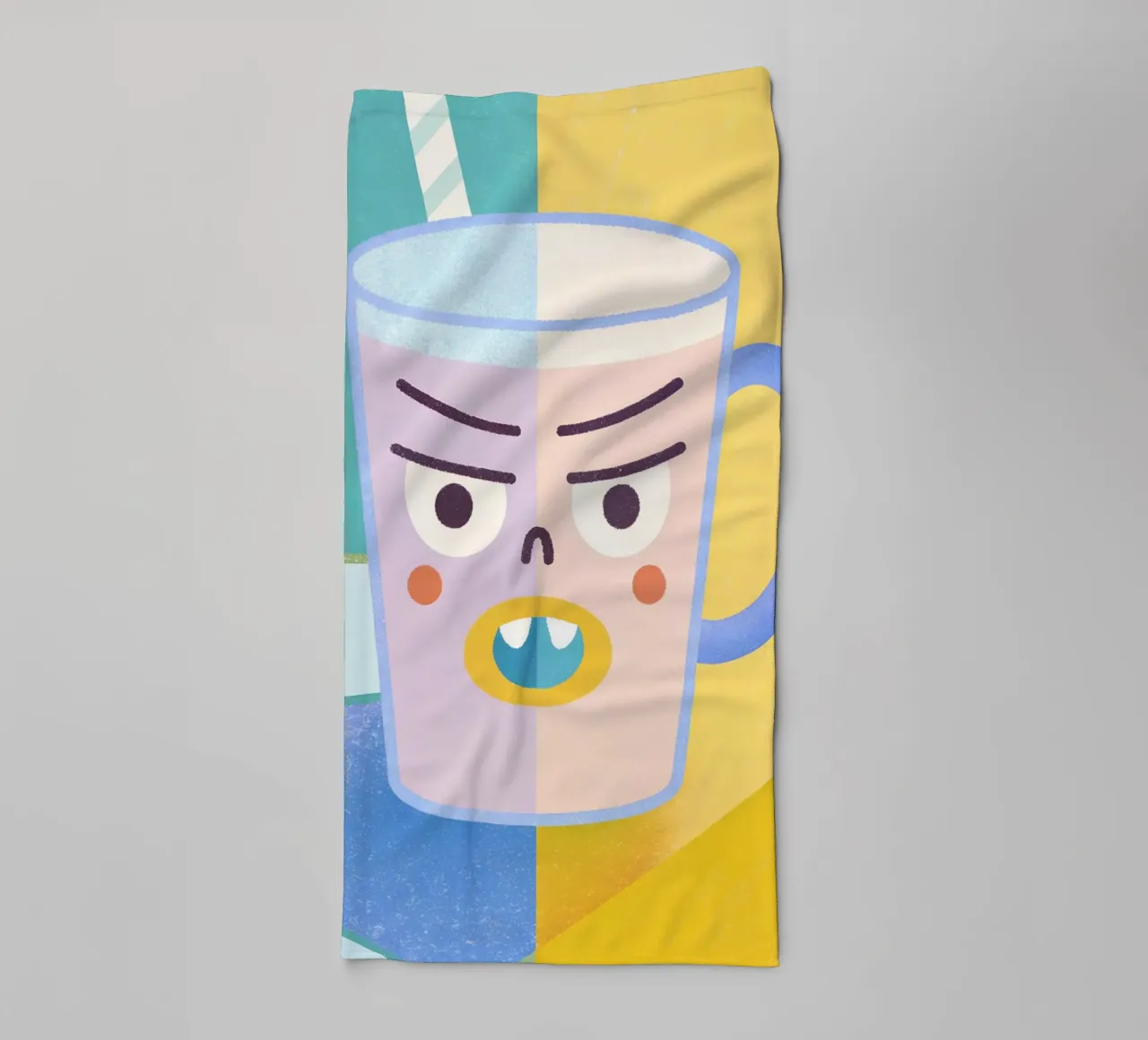 Unique and Funny Drink Characters towel by LOYAL SHOP