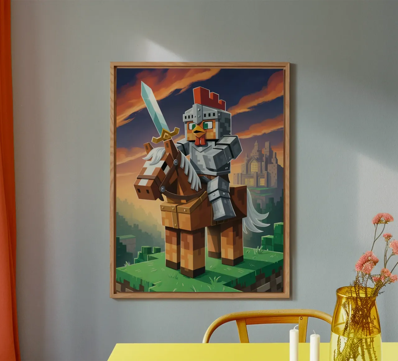 Minecraft alluminio dibond da Fusion Frames Digital