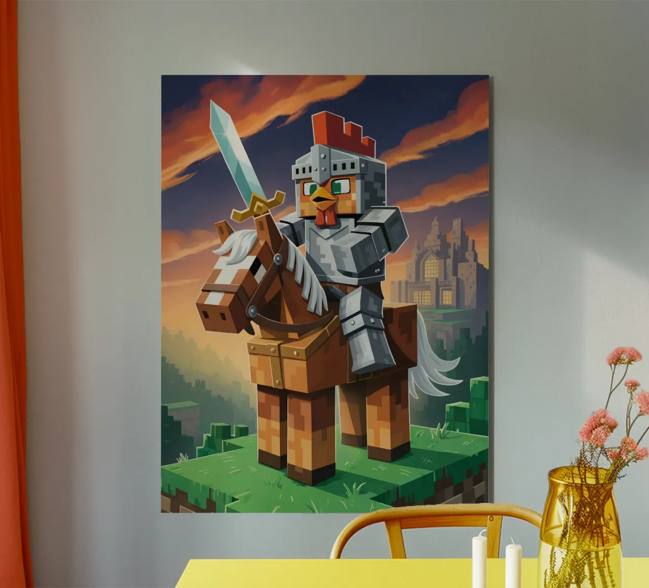 Minecraft alluminio dibond da Fusion Frames Digital