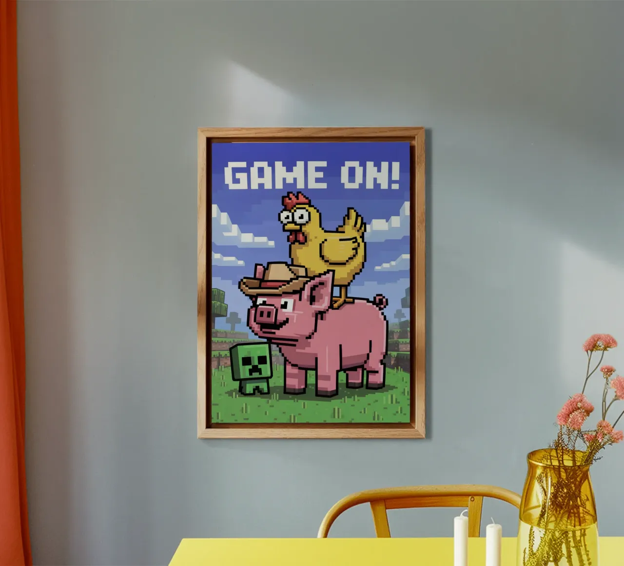 Minecraft alluminio dibond da Fusion Frames Digital