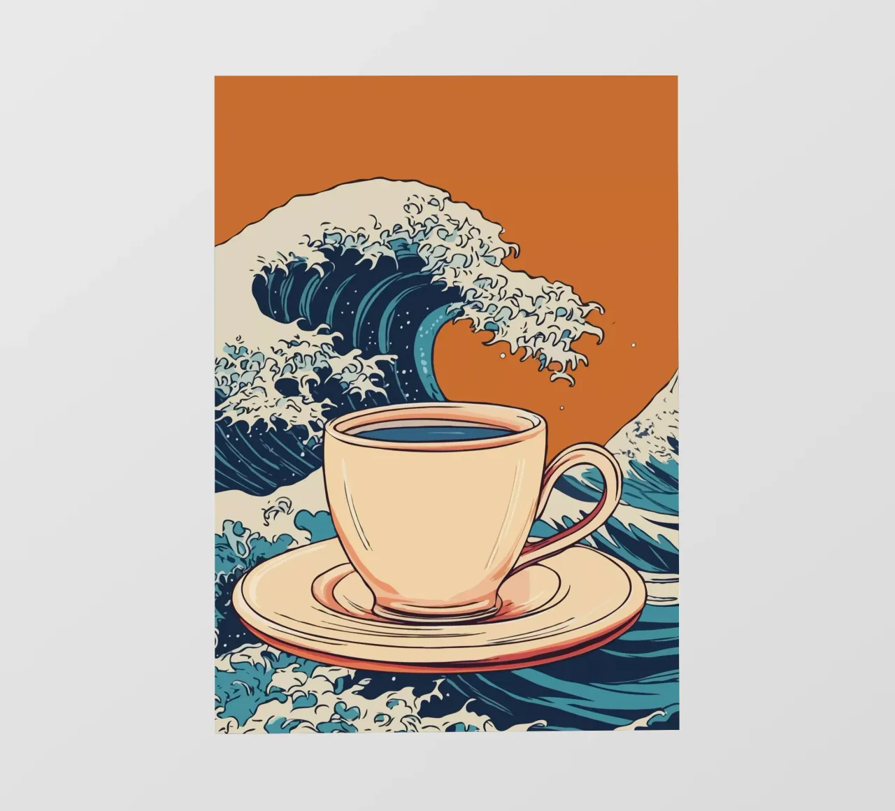 Coffee Wave pellicola backlit da edsonramosart