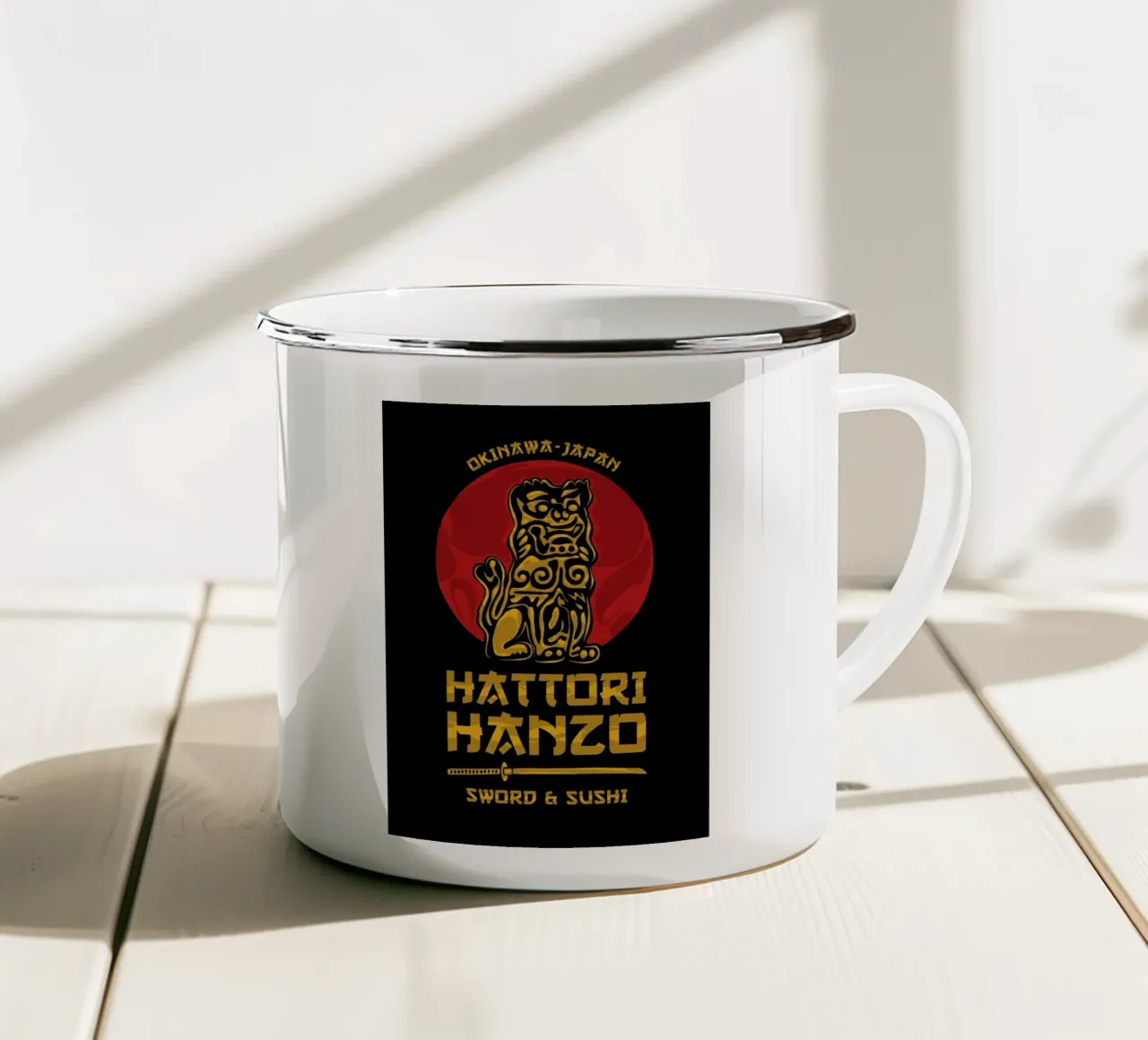 Hattori Hanzo Kill Bill tazza in smalto da nabakumov