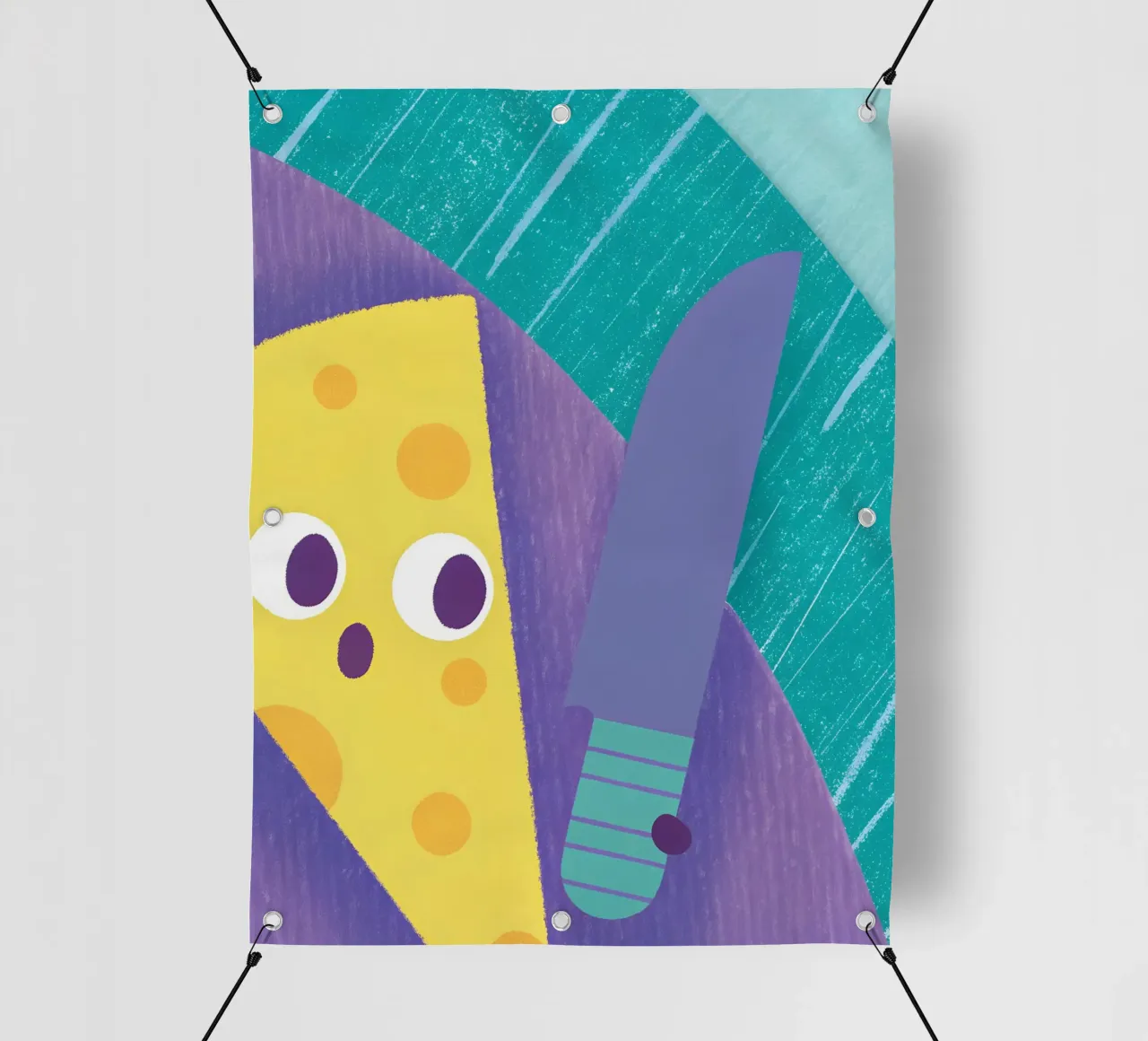 Formaggio divertente telo in pvc da LOYAL SHOP