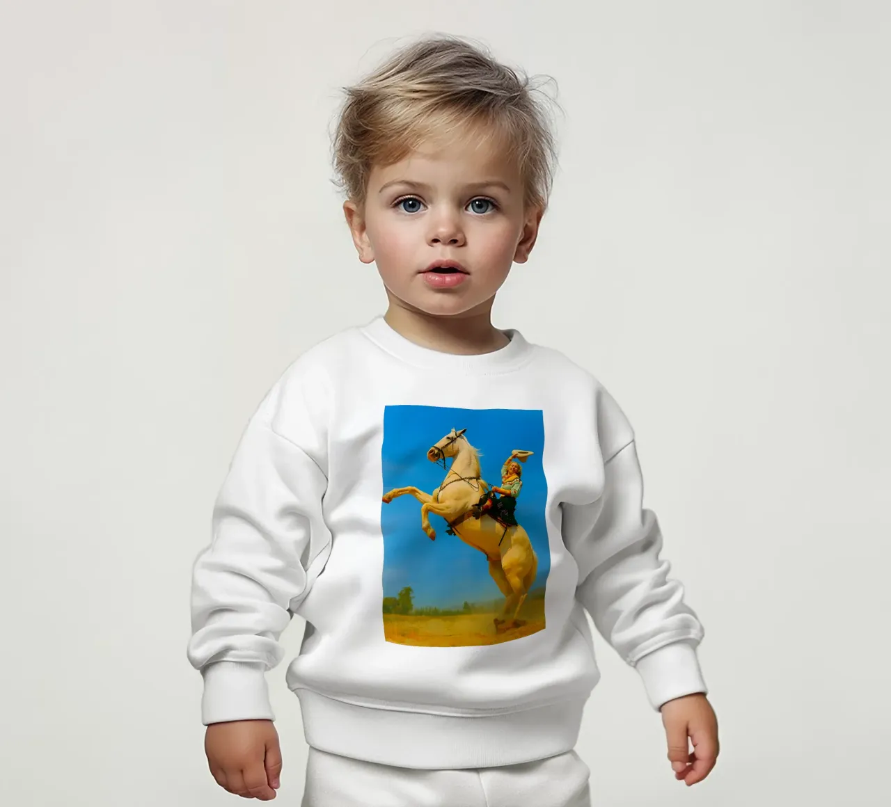 donne e cavallo felpa neonato da tamarind