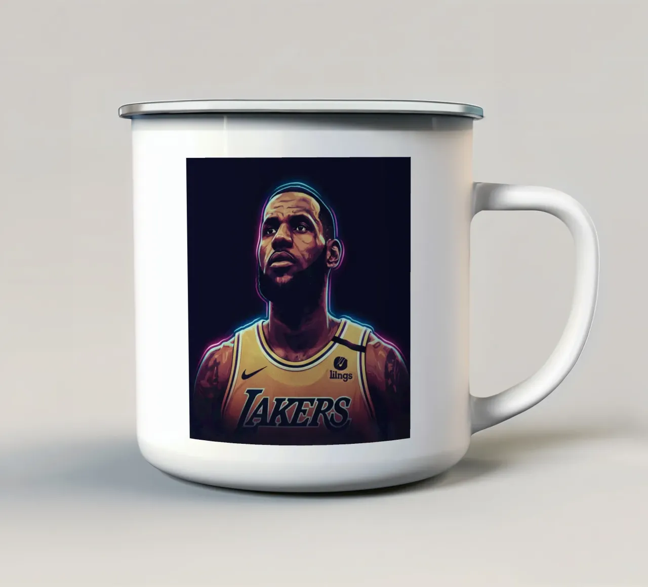 Lebron James tazza in smalto da Kalis