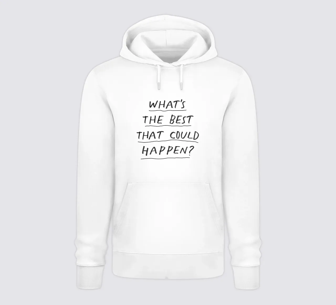 Qual è il meglio che possa accadere felpa con cappuccio da THE MOTIVATED TYPE
