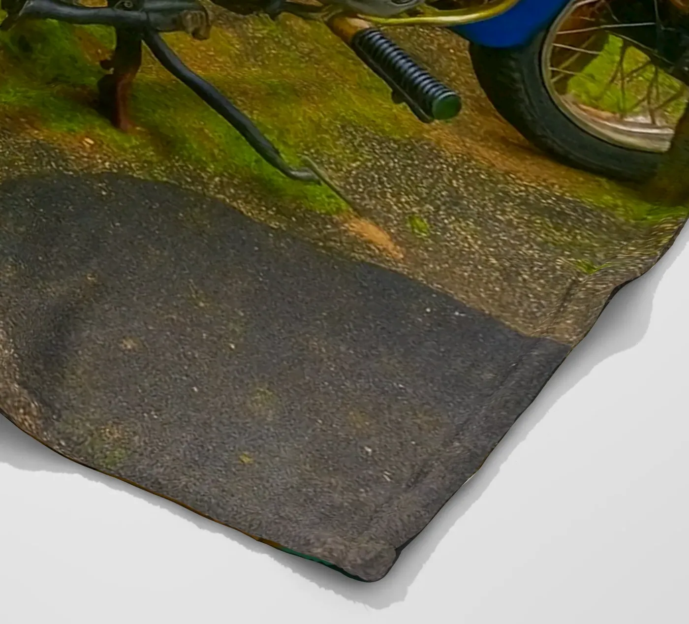 Oldtimer-Motorrad Fleecedecke von tamarind