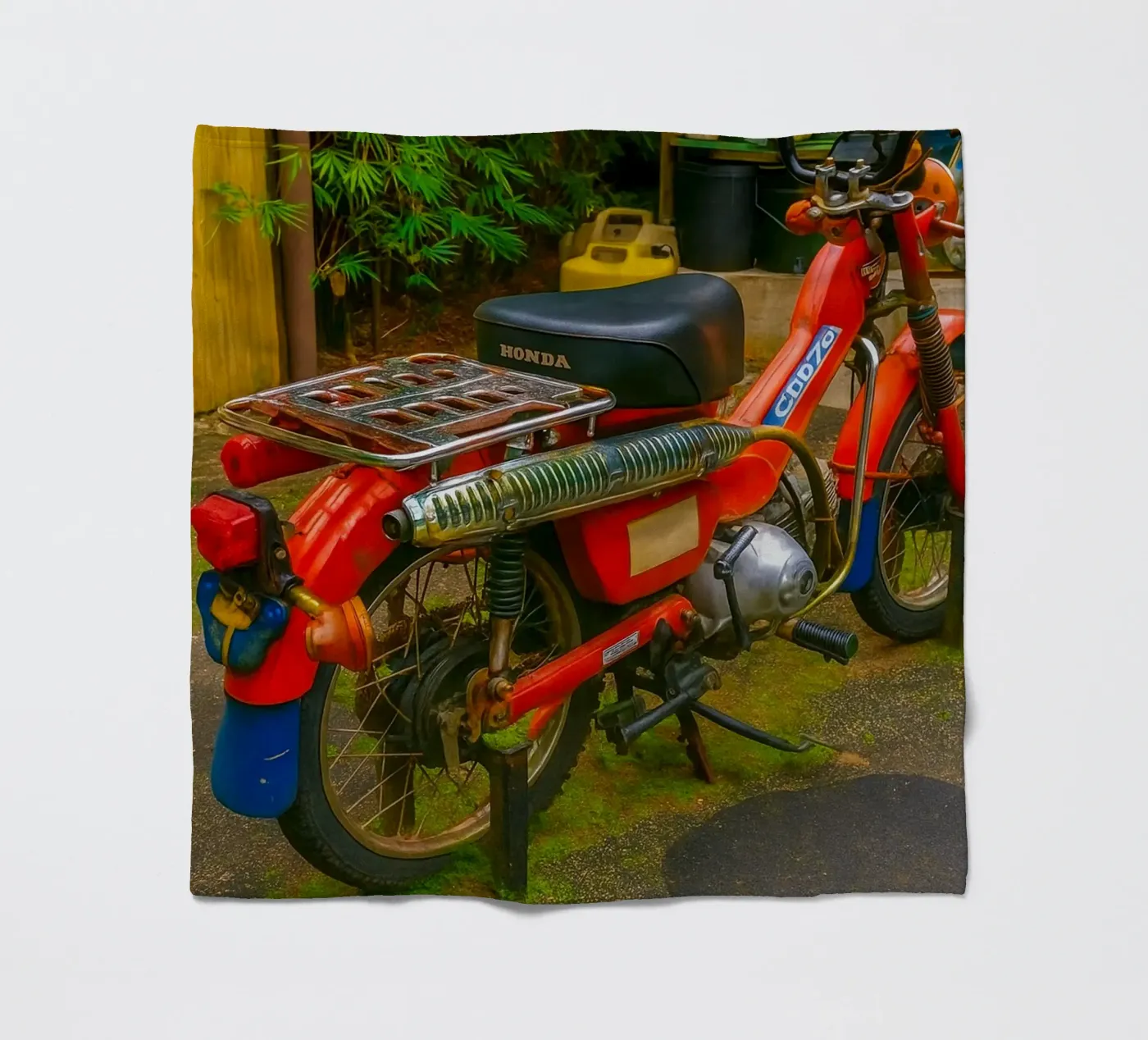 Oldtimer-Motorrad Fleecedecke von tamarind