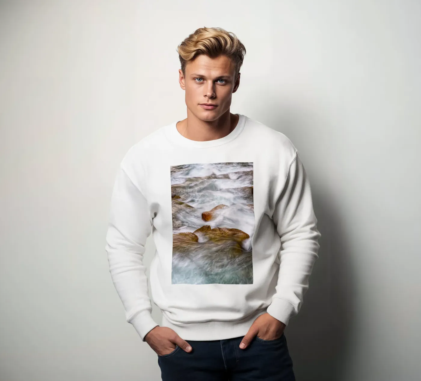 River flow sweatshirt van Fjöllart