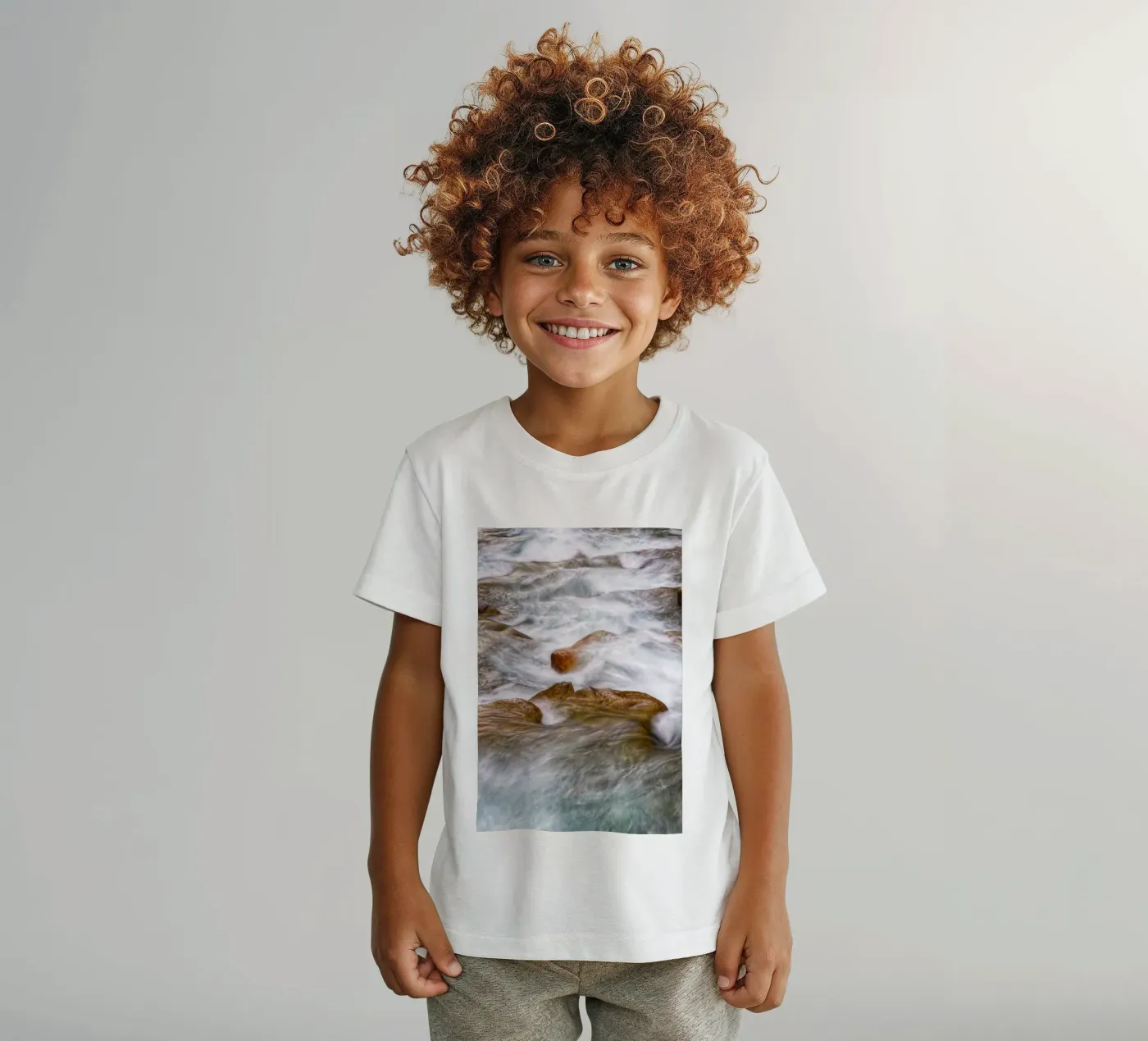 River flow t-shirt bambini da Fjöllart