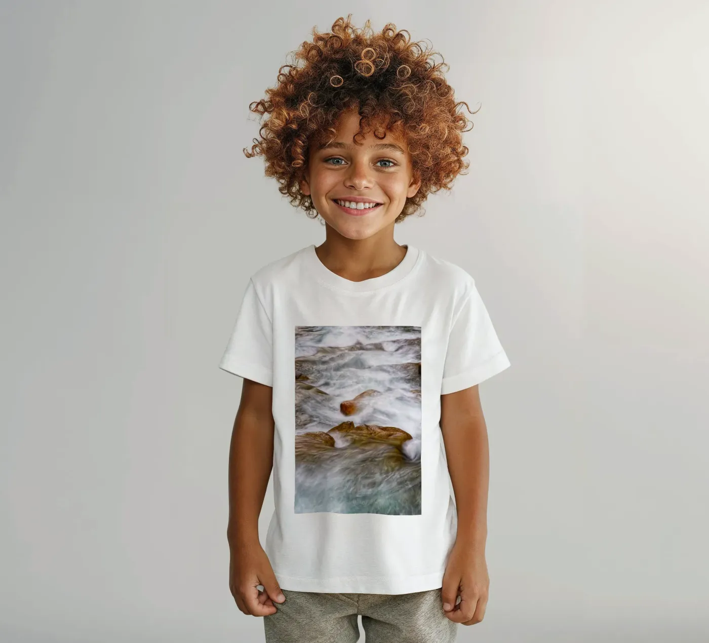 River flow t-shirt bambini da Fjöllart