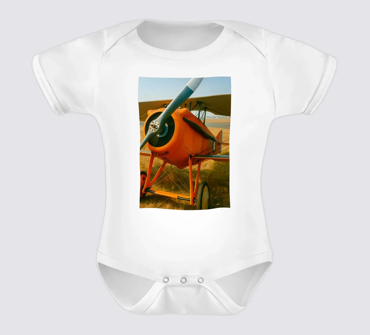 Oldtimer-Flugzeug Kurzarm Babybody von tamarind