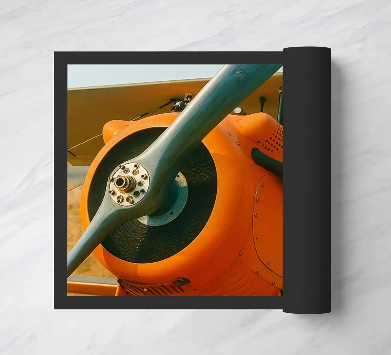 Oldtimer-Flugzeug Fußmatte von tamarind