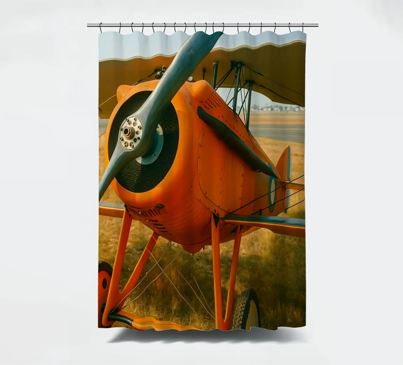 Oldtimer-Flugzeug Duschvorhang von tamarind