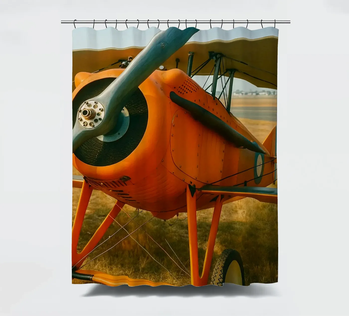 Oldtimer-Flugzeug Duschvorhang von tamarind