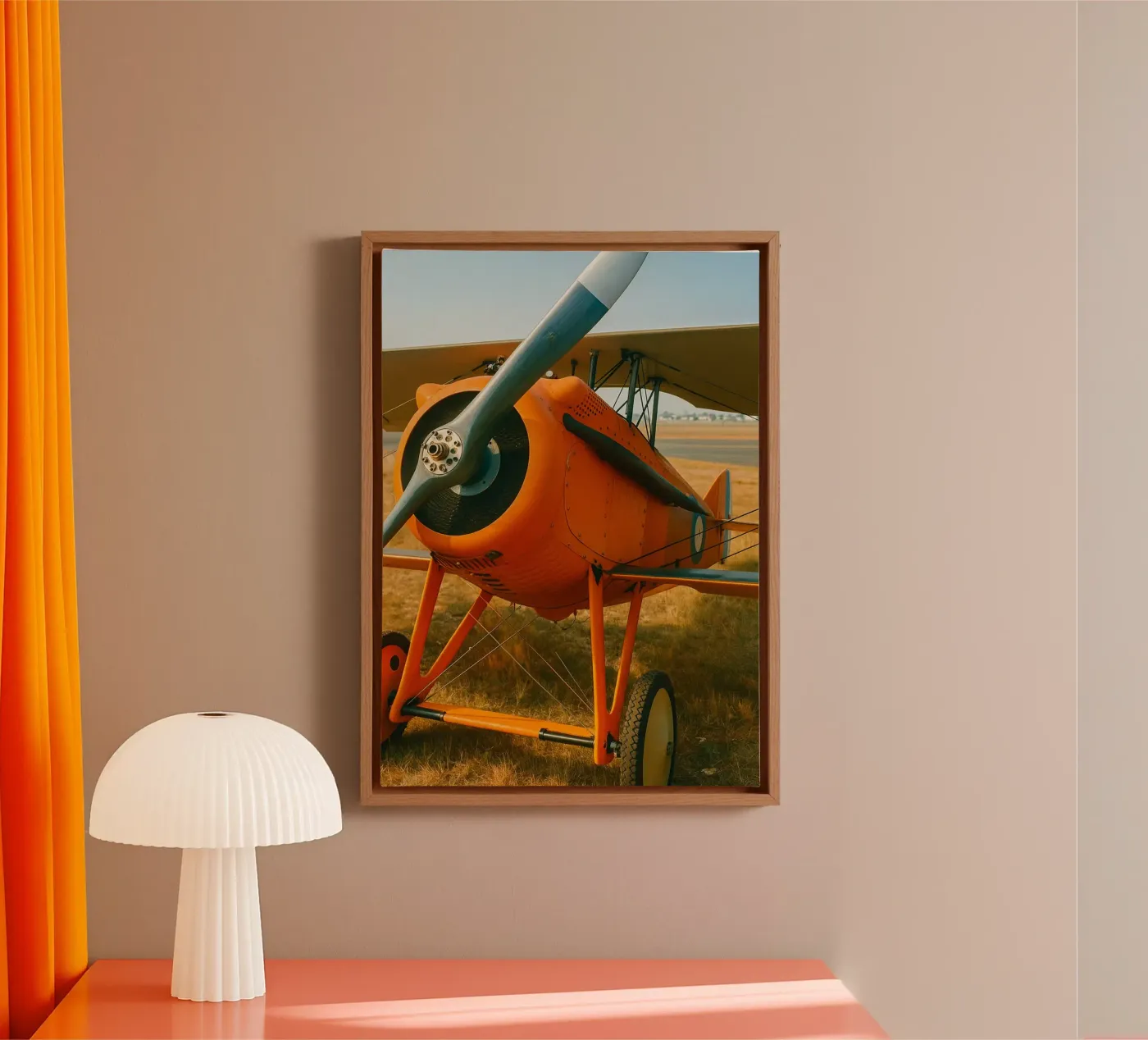 Oldtimer-Flugzeug Leinwand von tamarind