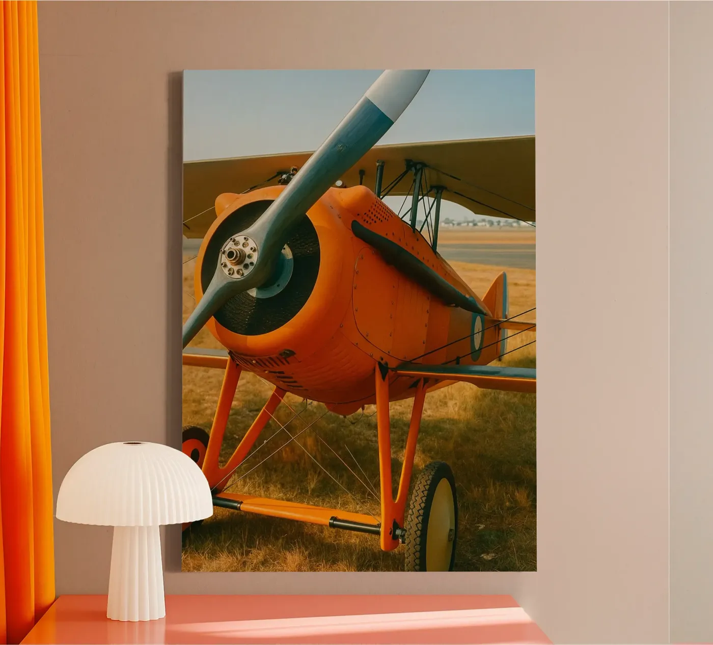 Oldtimer-Flugzeug Leinwand von tamarind