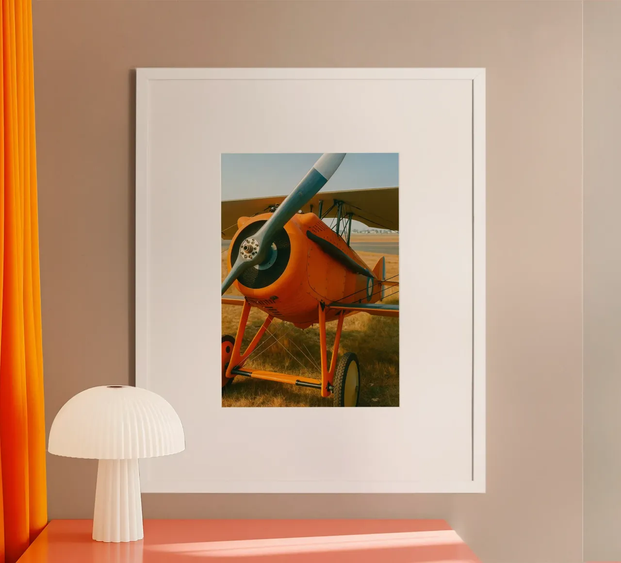 Oldtimer-Flugzeug Poster von tamarind