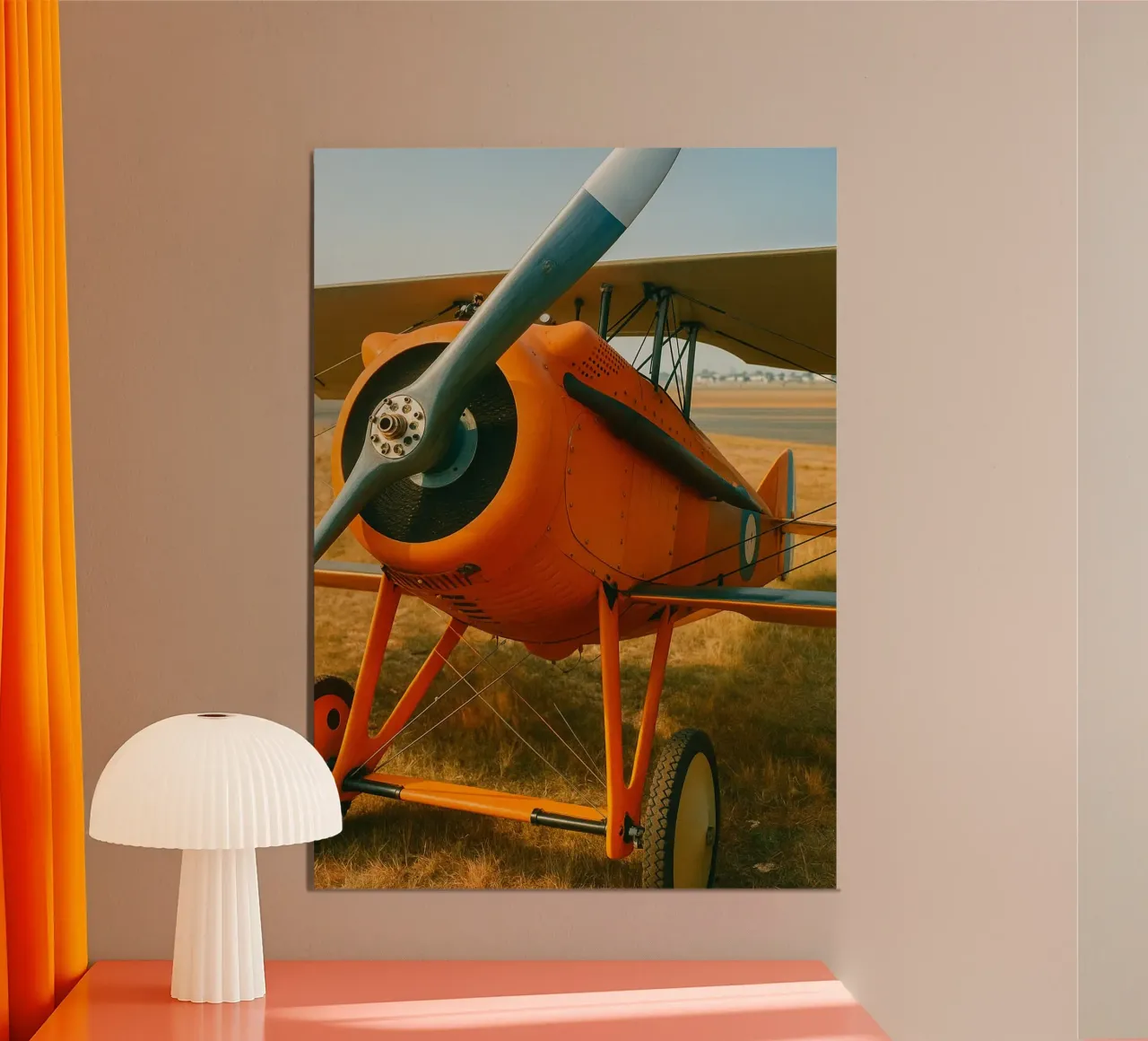 Oldtimer-Flugzeug Poster von tamarind