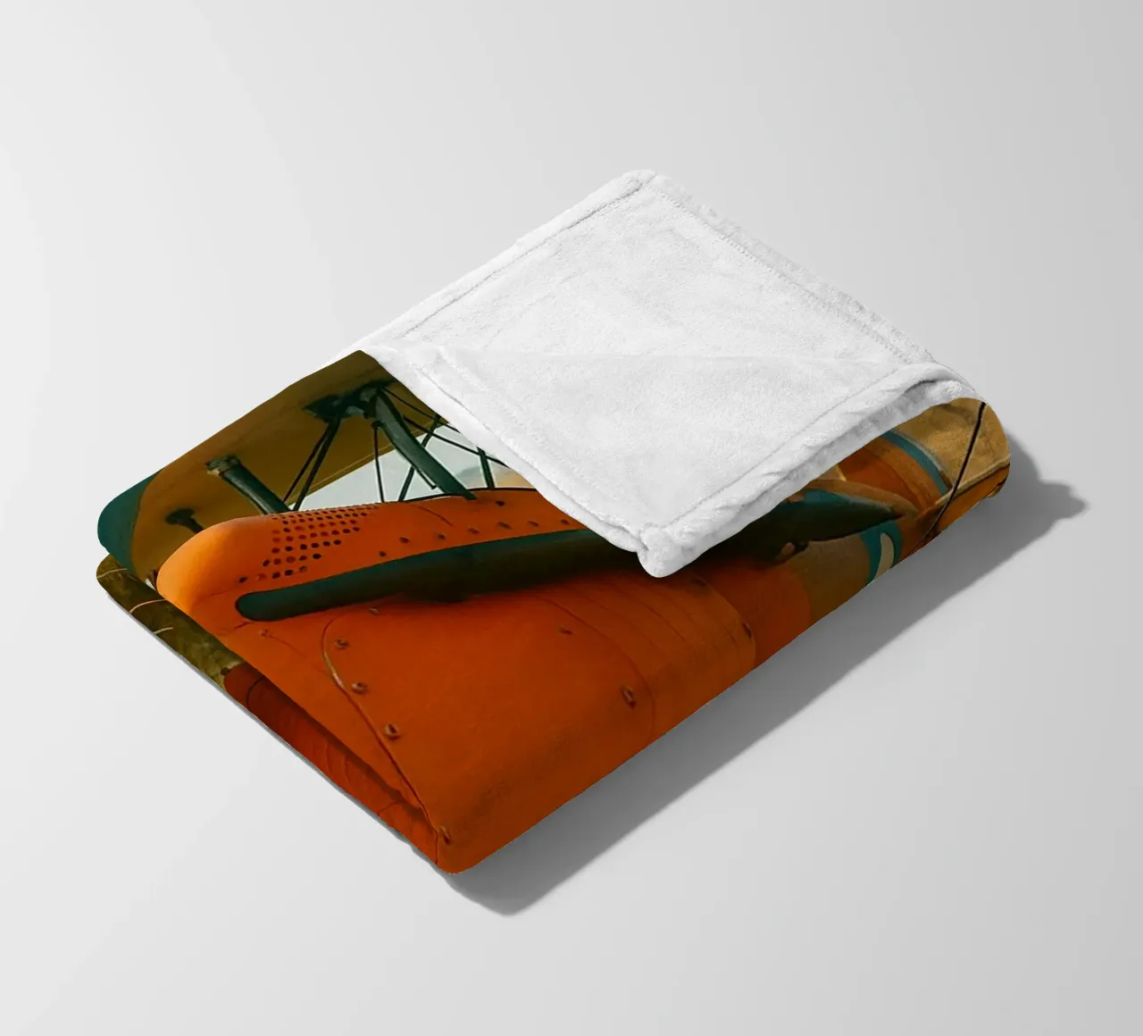 Oldtimer-Flugzeug Fleecedecke von tamarind