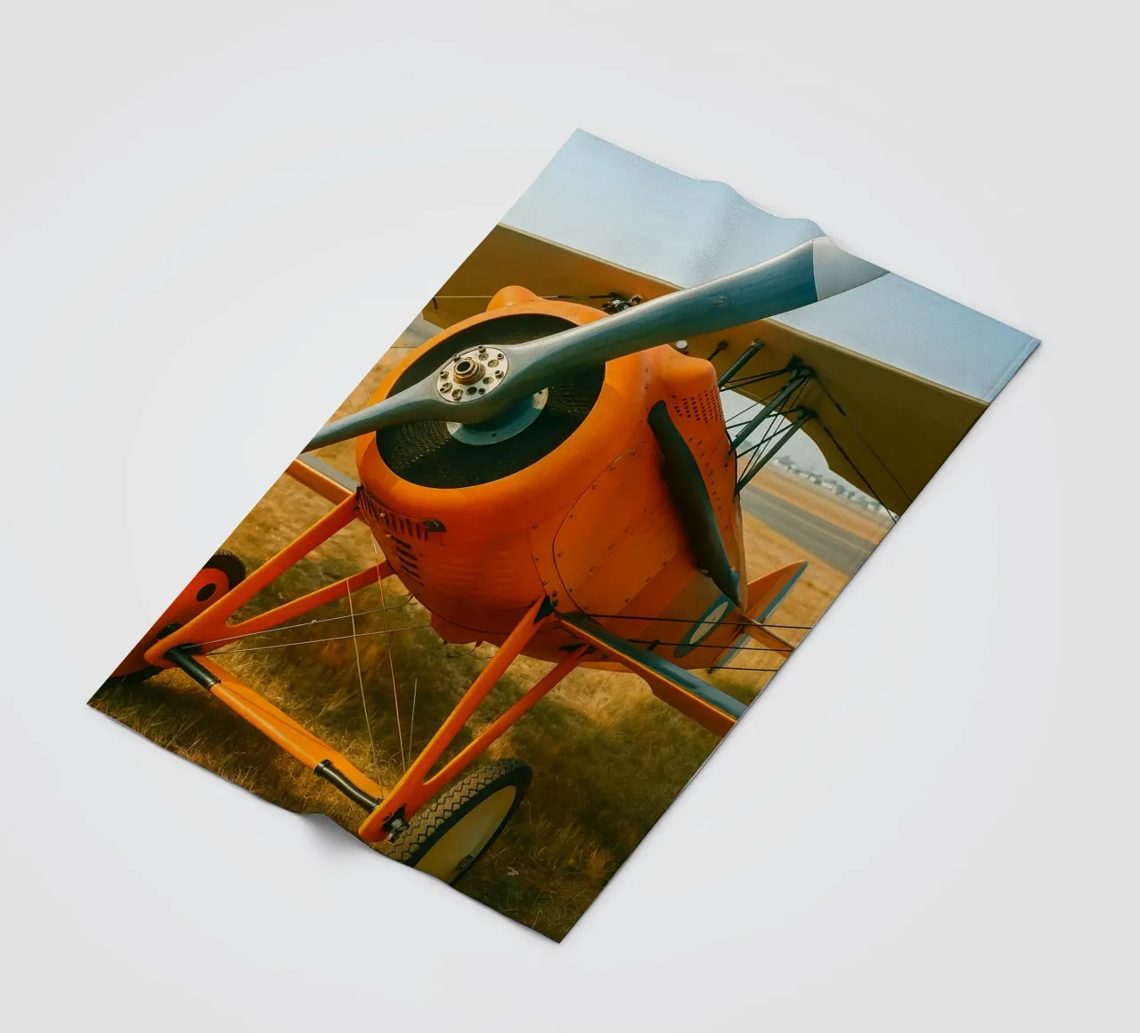 Oldtimer-Flugzeug Fleecedecke von tamarind