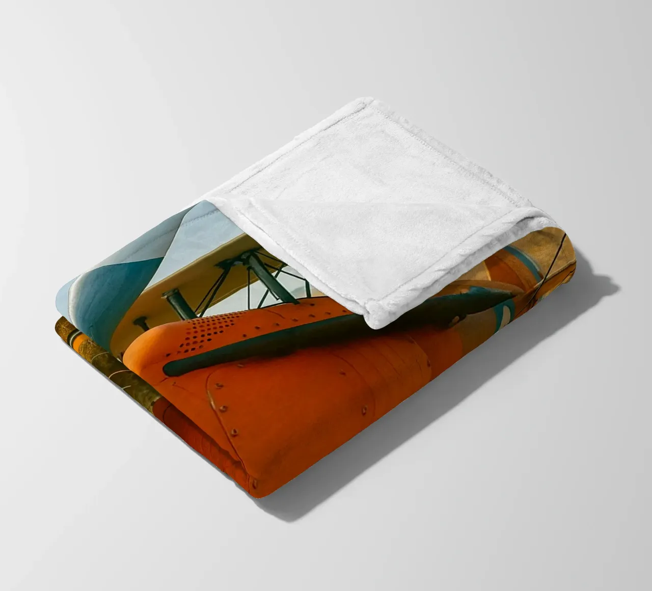 Oldtimer-Flugzeug Fleecedecke von tamarind