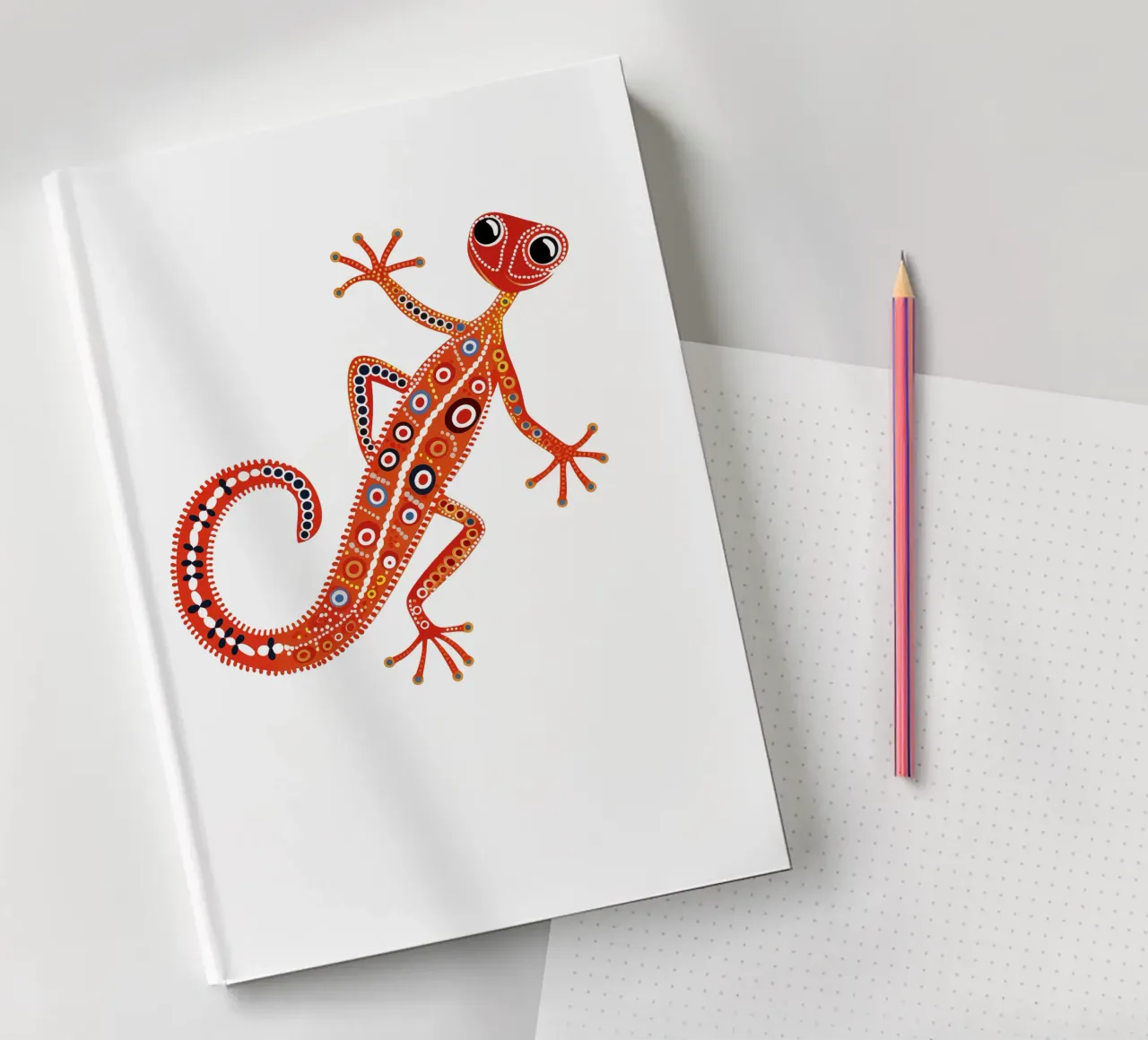 Aboriginal Gecko Design notebook by Autofocus