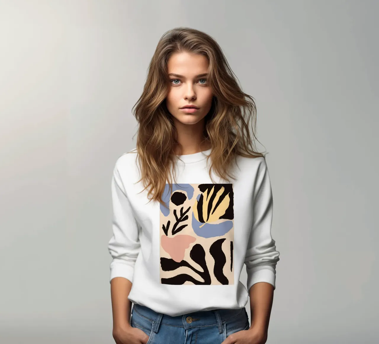 Abstrakte botanische Formen Sweatshirt von Sun Riser